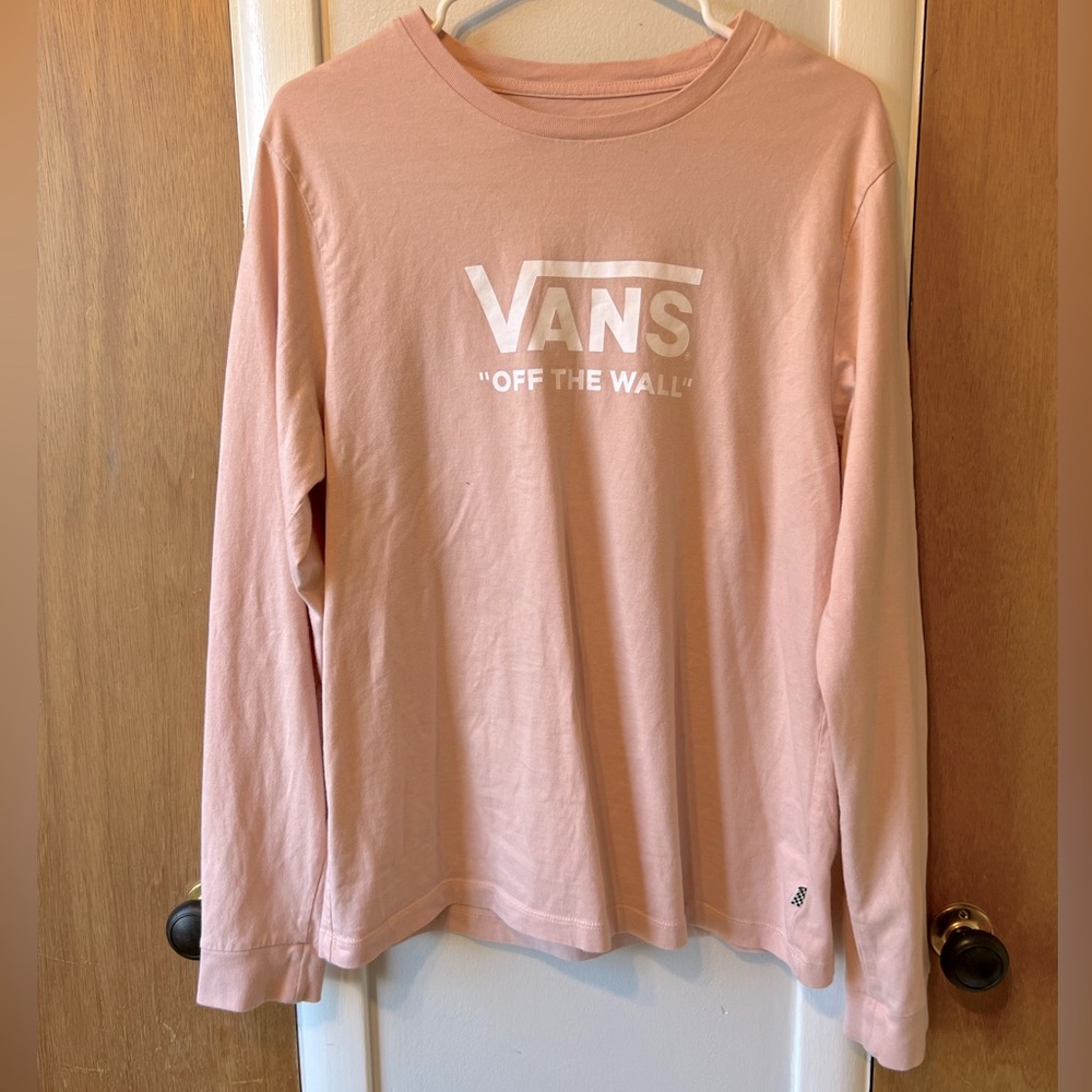 VANS, Off The Wall, pink, women’s size XL, long sleeve tshirt!